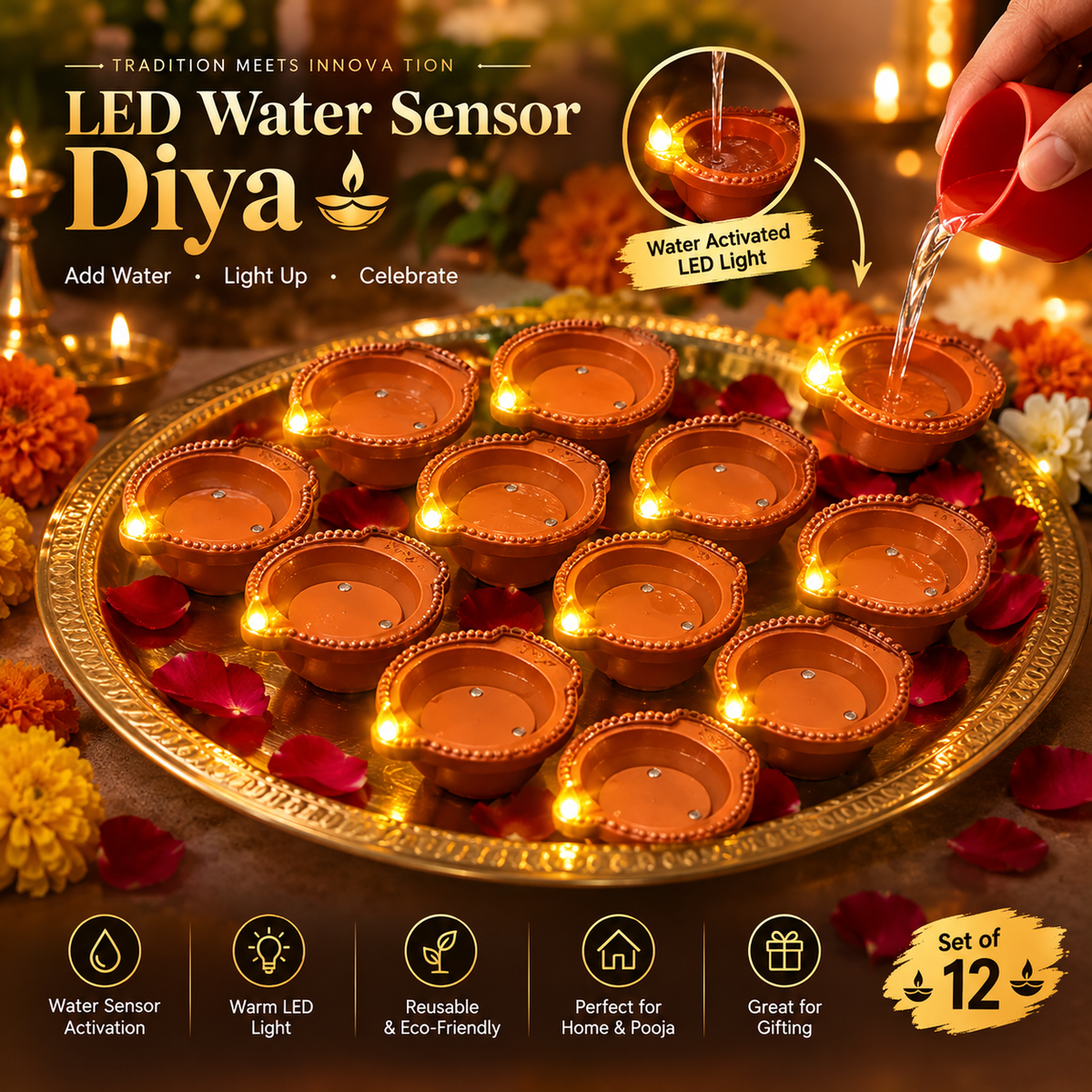 LED Water Sensor Reflection DIYA